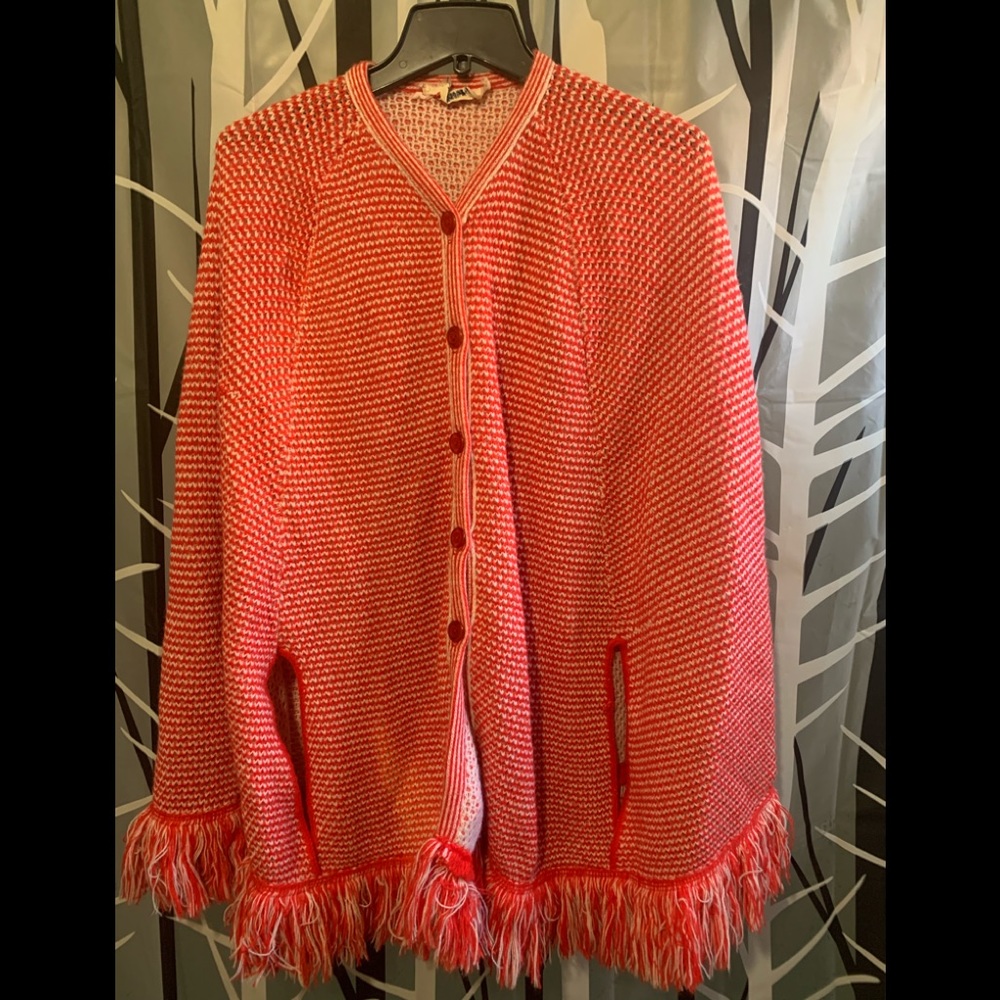 🔥5/$25- Sally Gee Cardigan Poncho Sz OS